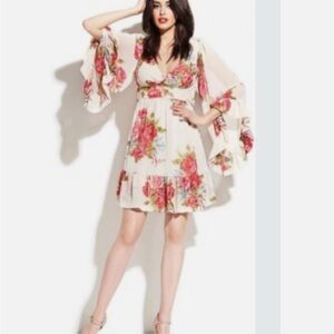 Floral Print Chiffon Dress